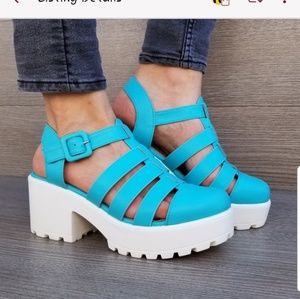 90s blue grunge platforms